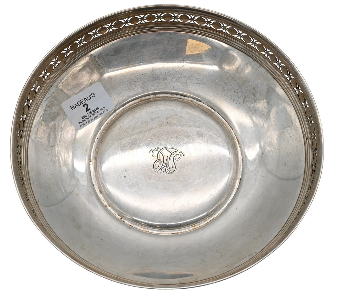 Tiffany and Company Sterling Silver Pierced Circular Tray / Bowl (1 of 4)