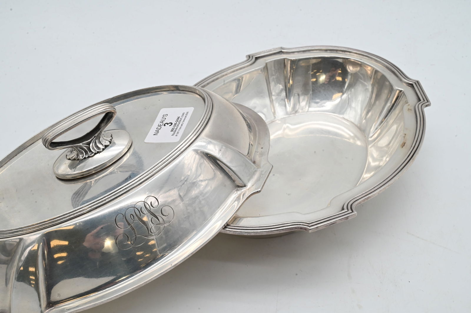 Gorham Sterling Silver Covered Vegetable Tureen - 2