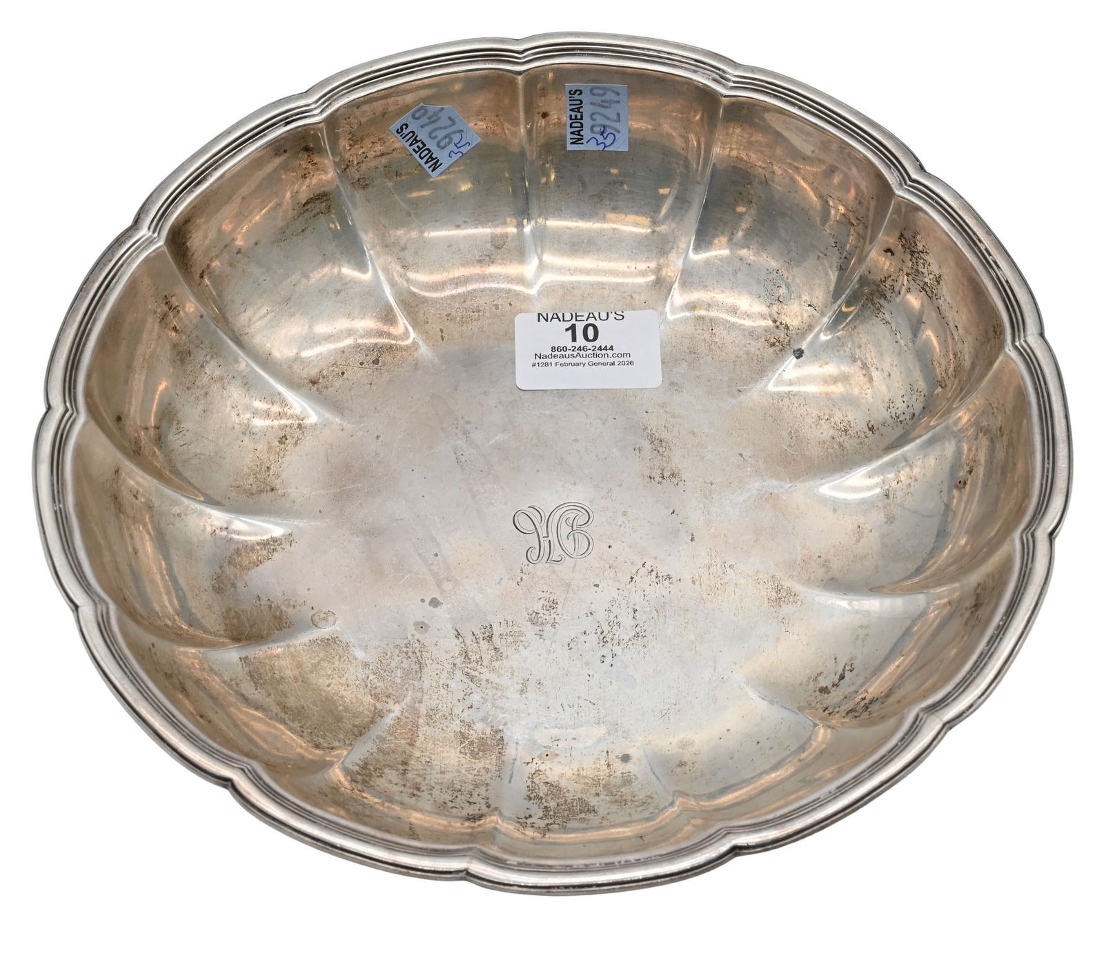 Tiffany and Company Sterling Silver Scalloped Circular Tray (1 of 4)
