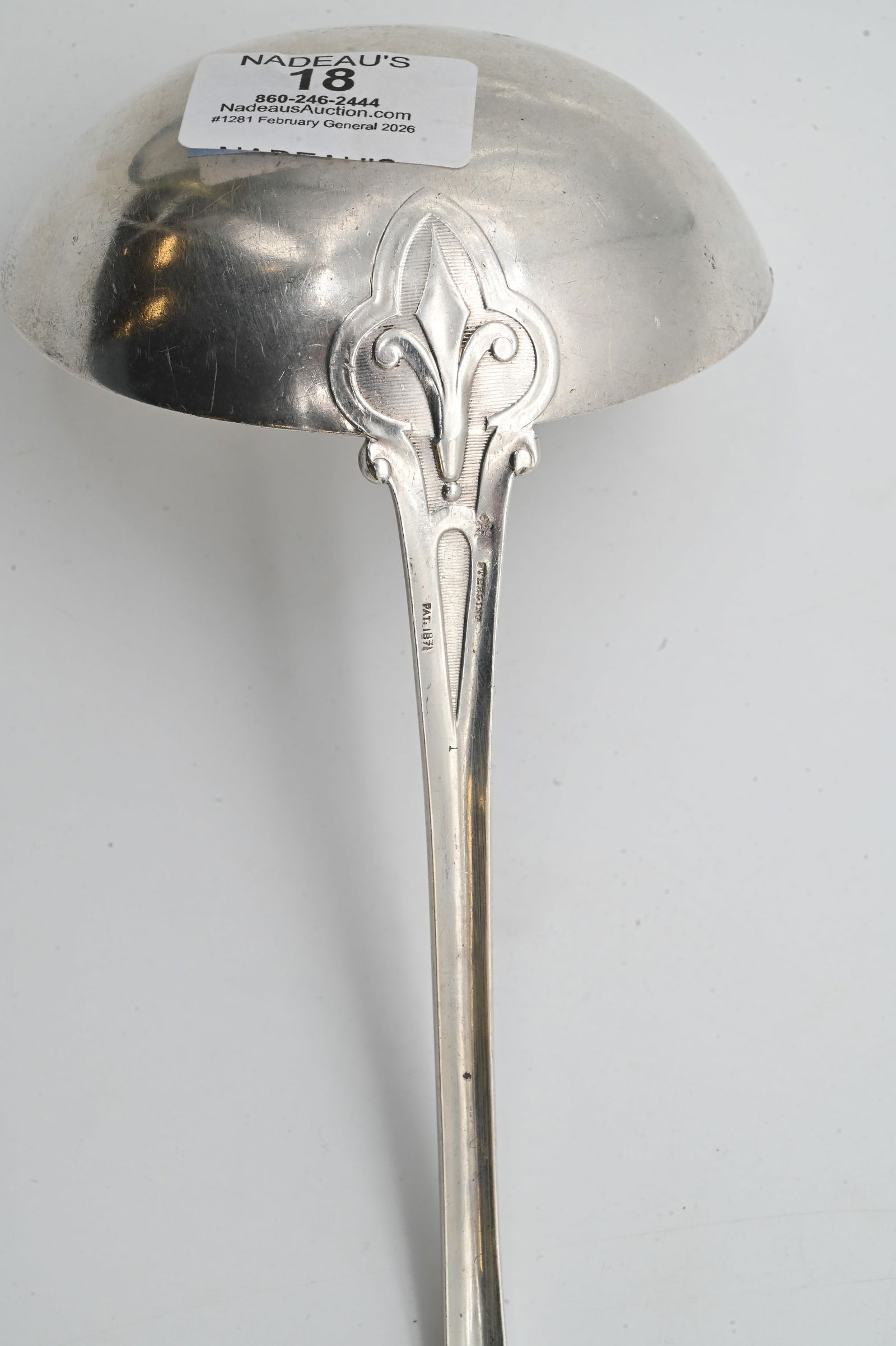 Large Whiting Sterling Silver Ladle - 4