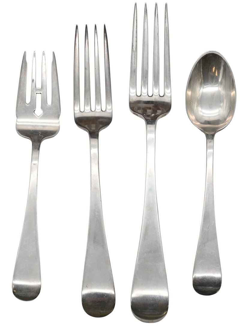 58 Piece Dominick and Hape Sterling Silver Flatware Set (1 of 4)