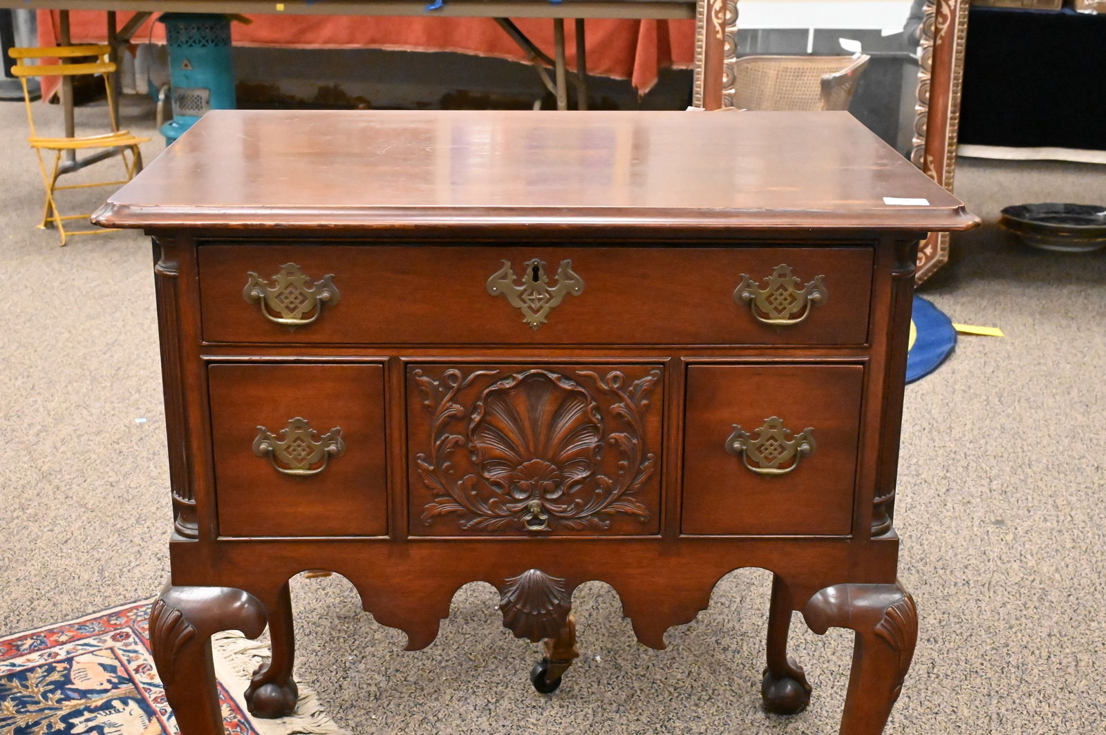Chippendale Style Mahogany Lowboy - 2