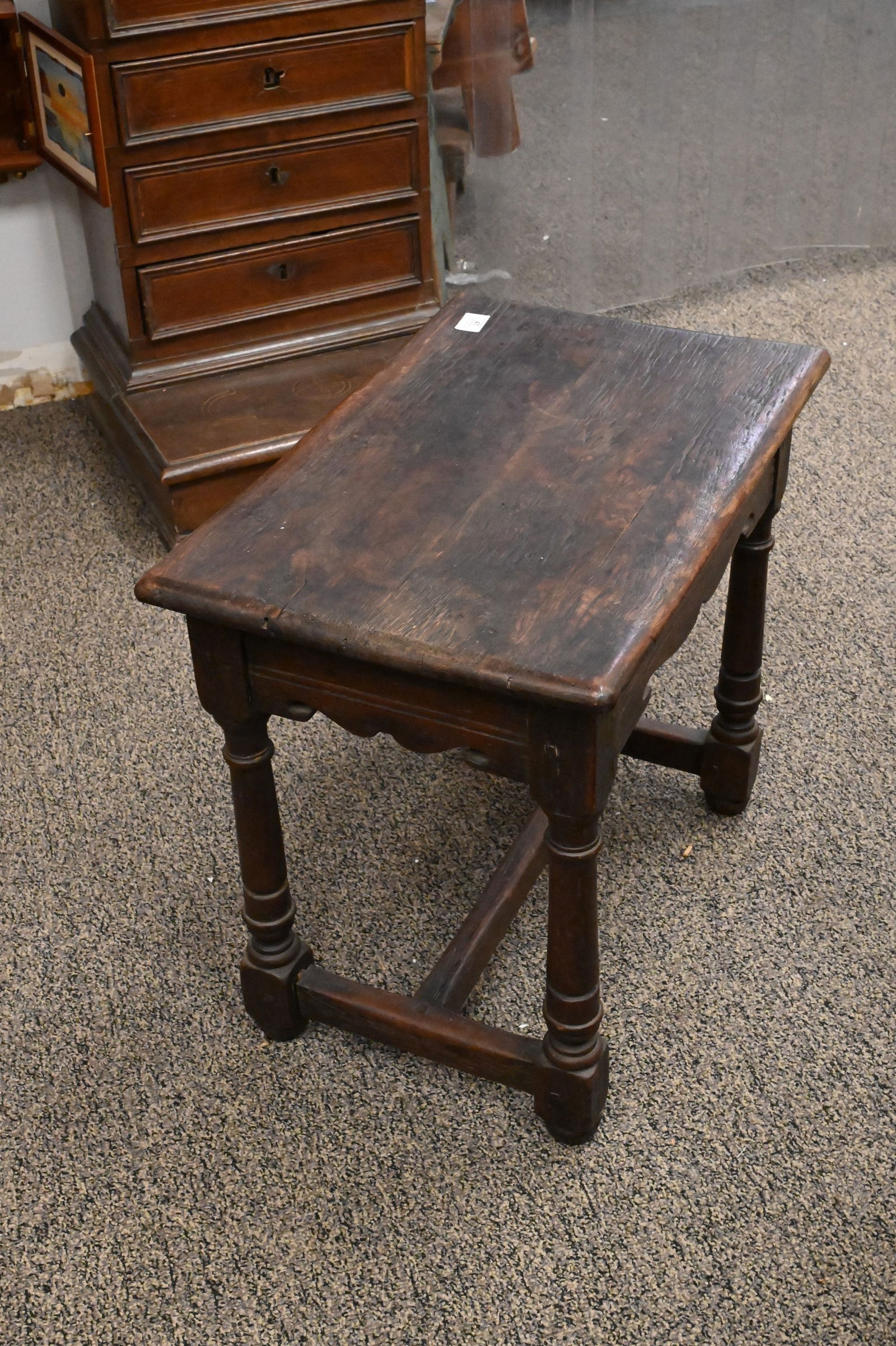 Jacobean Style Oak Joint Stool - 2