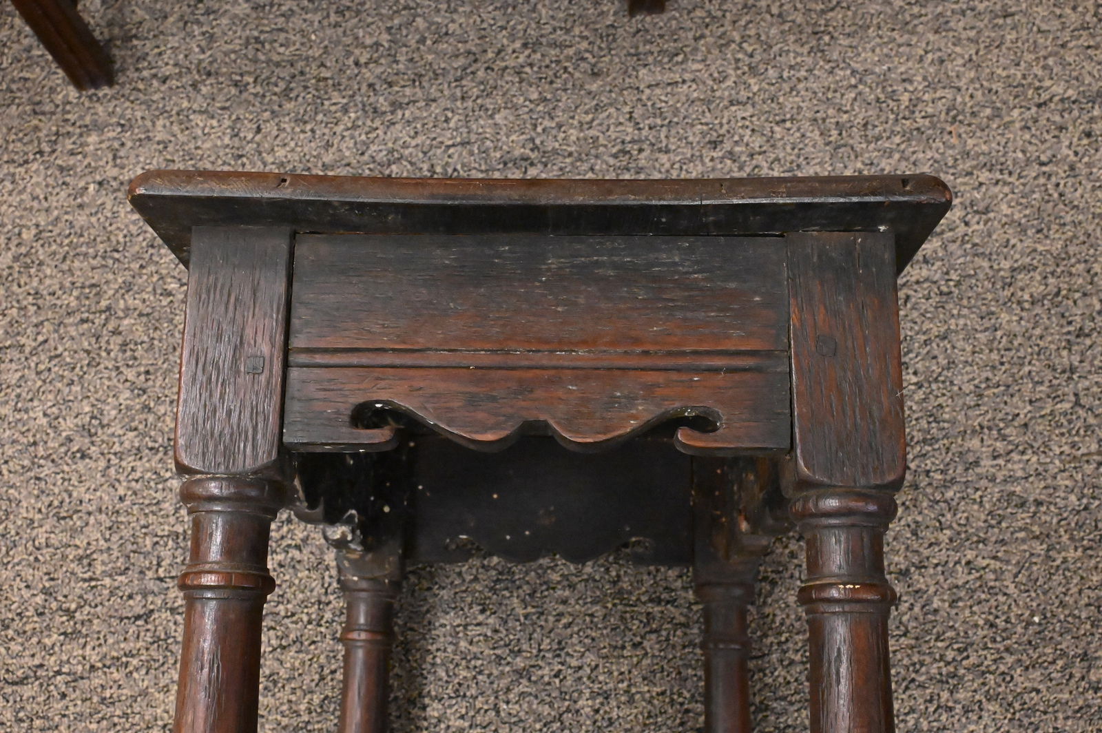 Jacobean Style Oak Joint Stool - 4