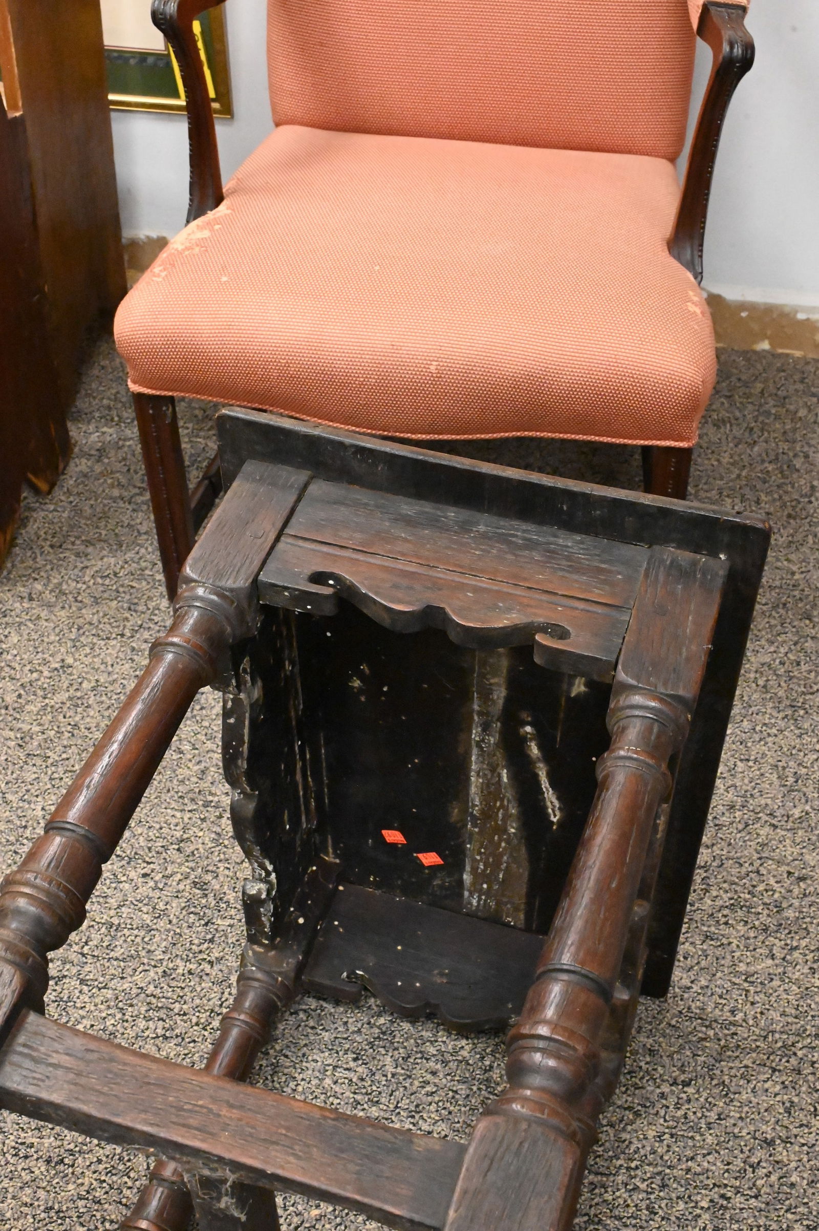 Jacobean Style Oak Joint Stool - 5
