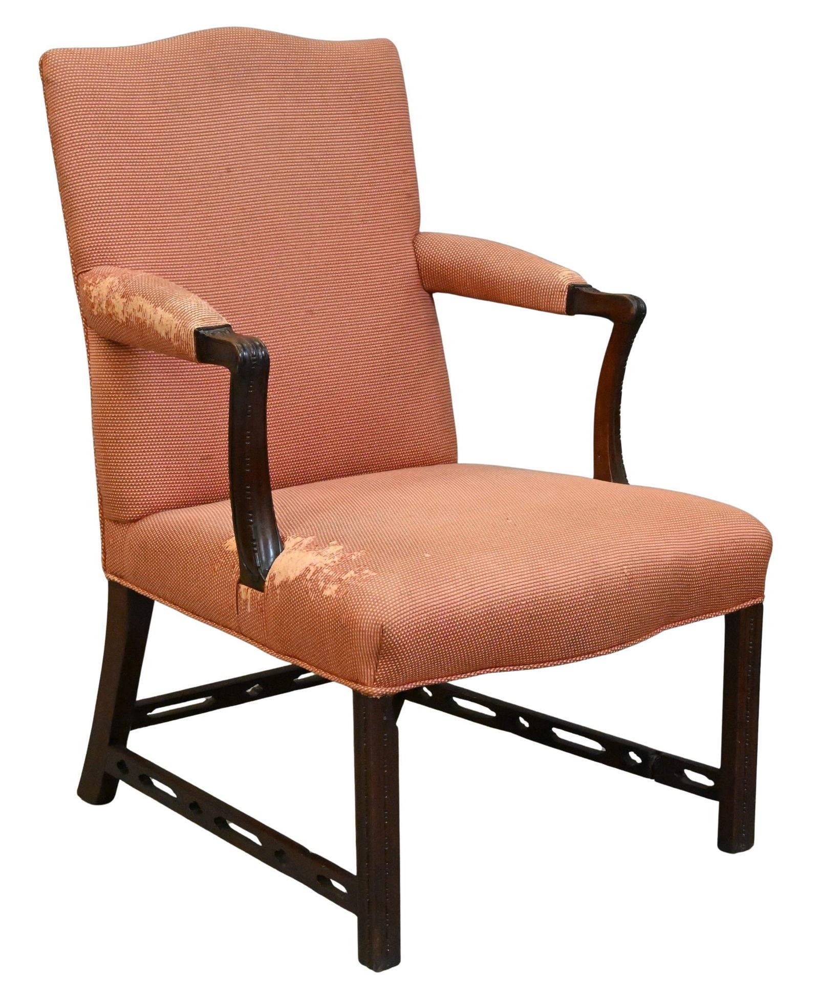 Chippendale Mahogany Open Armchair (1 of 5)