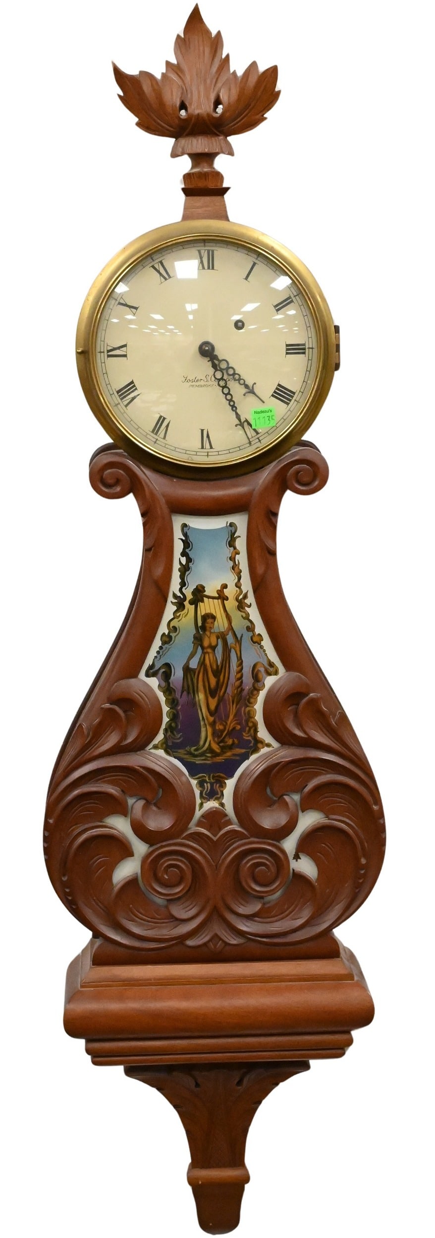 Foster Campus Mahogany Lyre Banjo Clock (1 of 4)