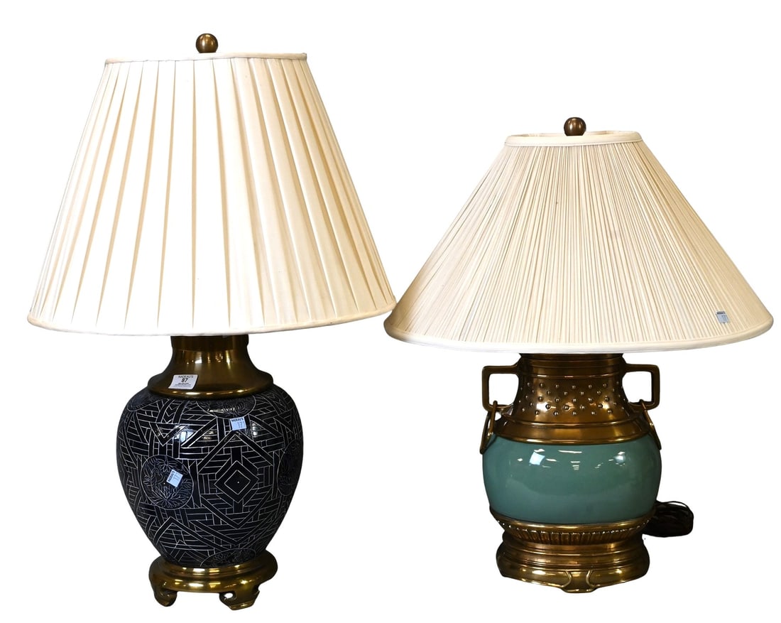 Two Champman Chinoiserie Style Table Lamps (1 of 4)