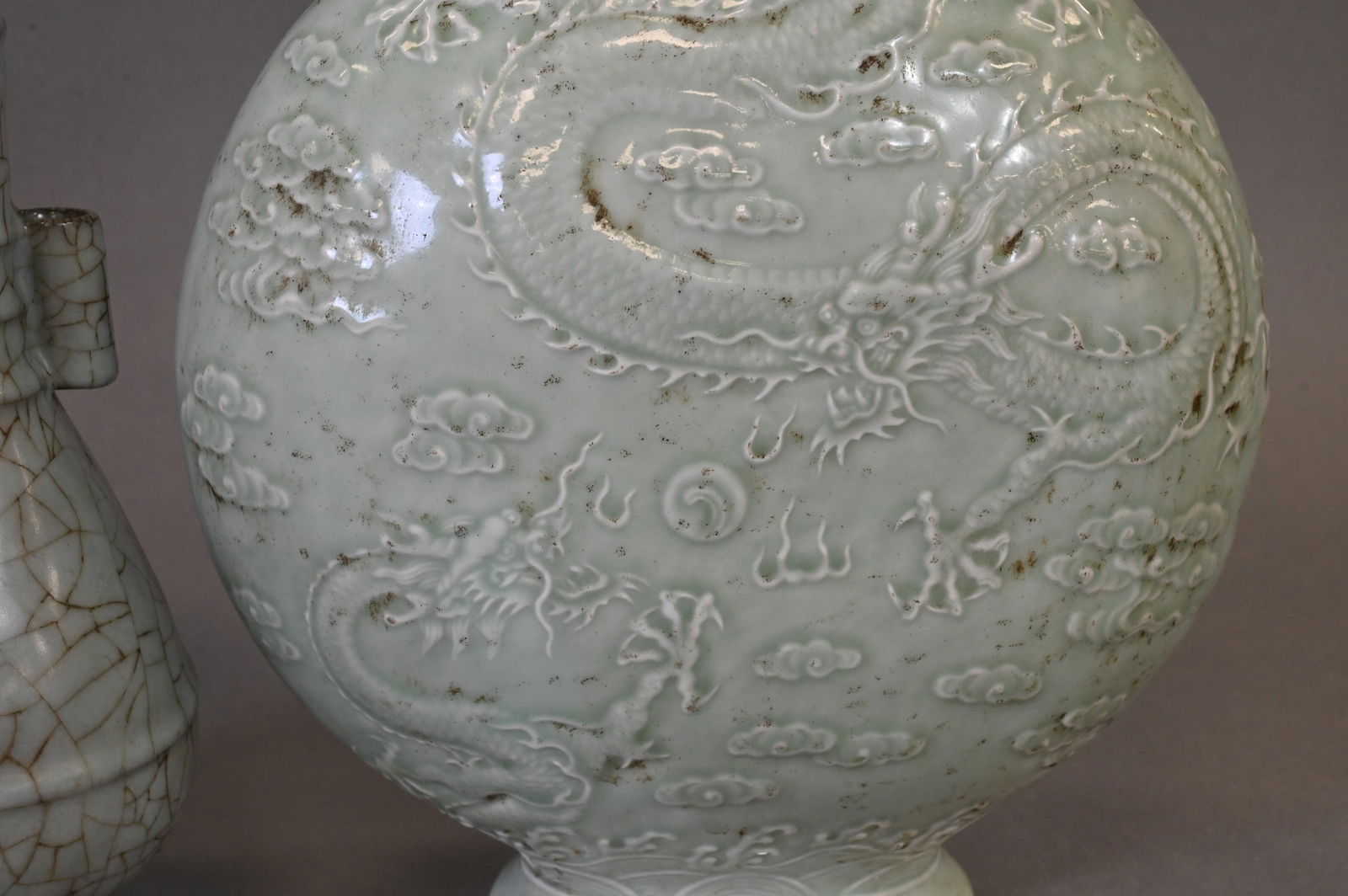 Two Chinese Celadon Vases - 3