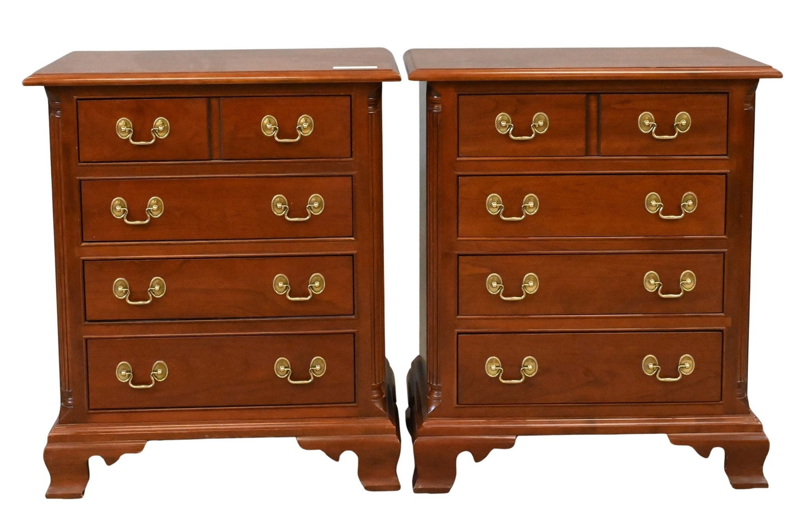 Pair of Cherry Stickley Bachelor's Chests / End Tables (1 of 4)