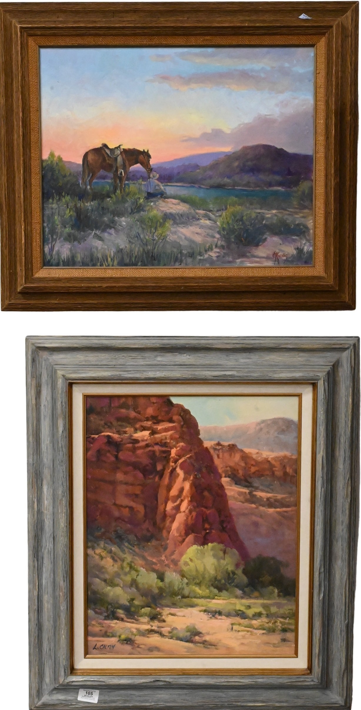 Two Framed Western Landscapes (1 of 7)