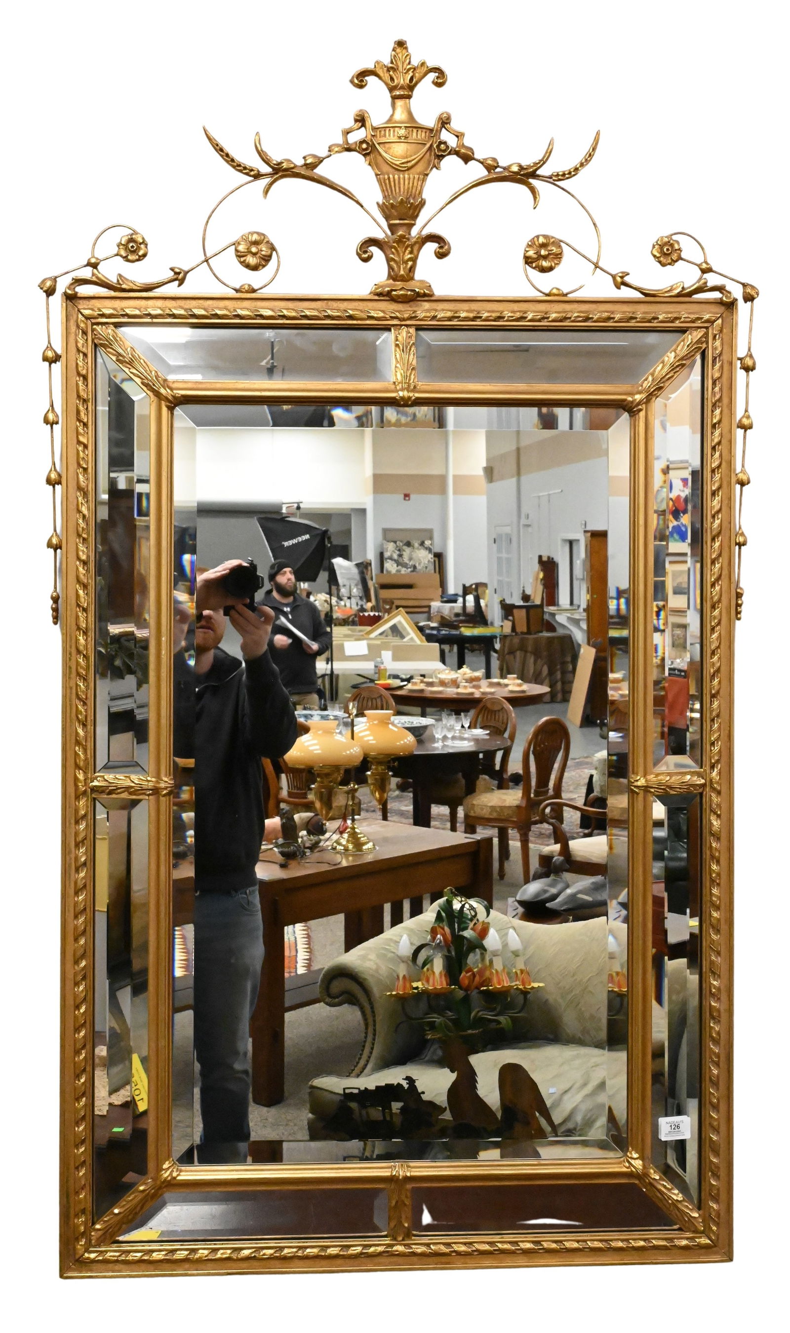 Hollywood Regency Style Gilt Mirror (1 of 4)