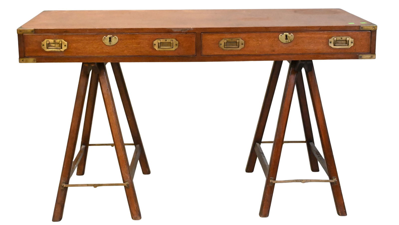 English Mahogany Campaign Desk (1 of 5)