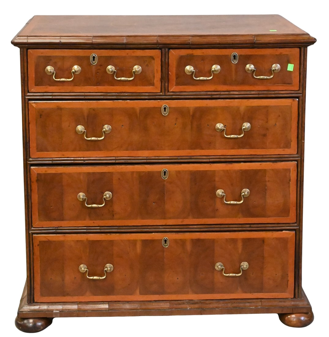 Georgian Style Inlaid Chest of Drawers (1 of 7)