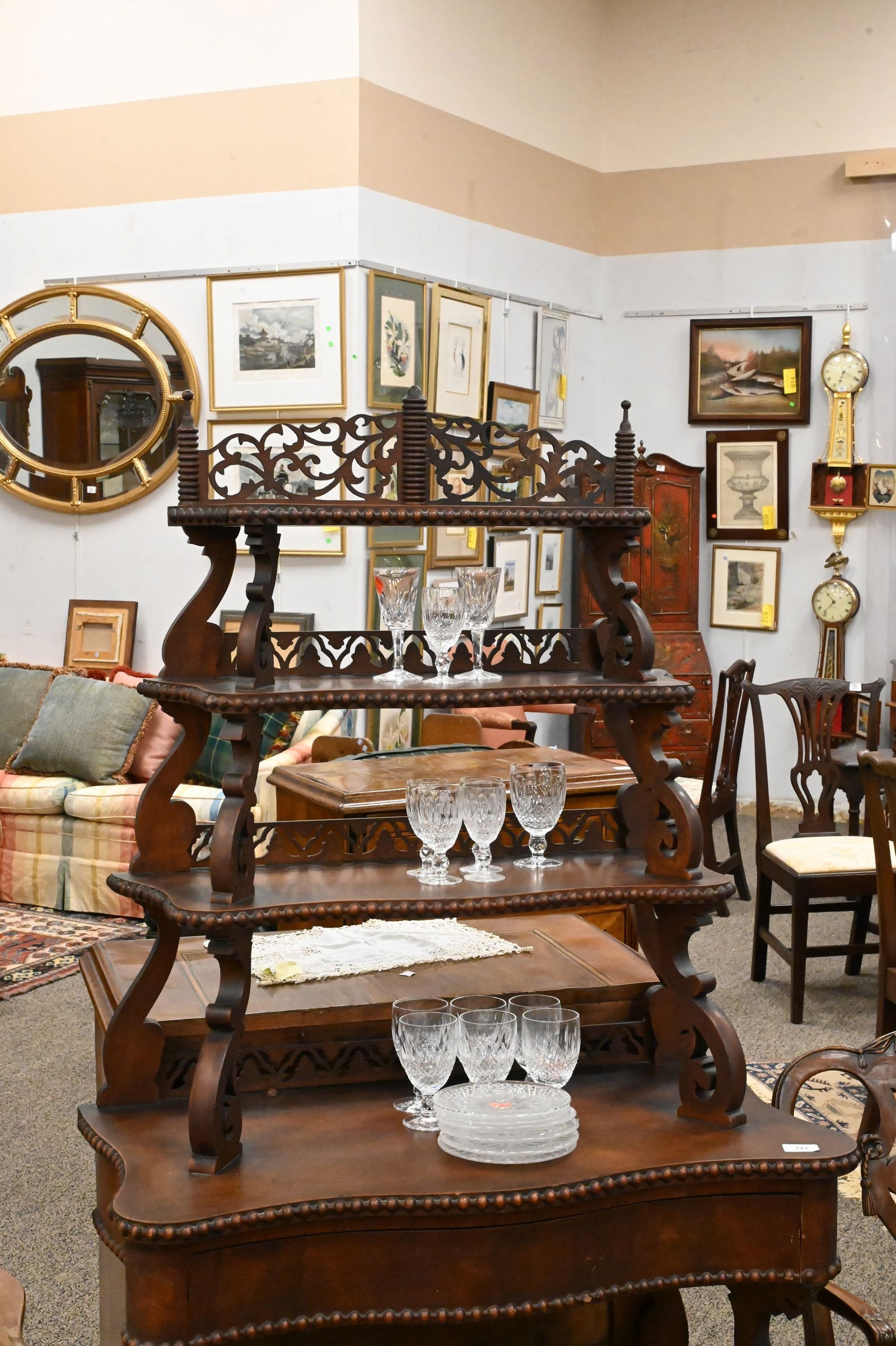 Victorian Walnut Etagere - 3