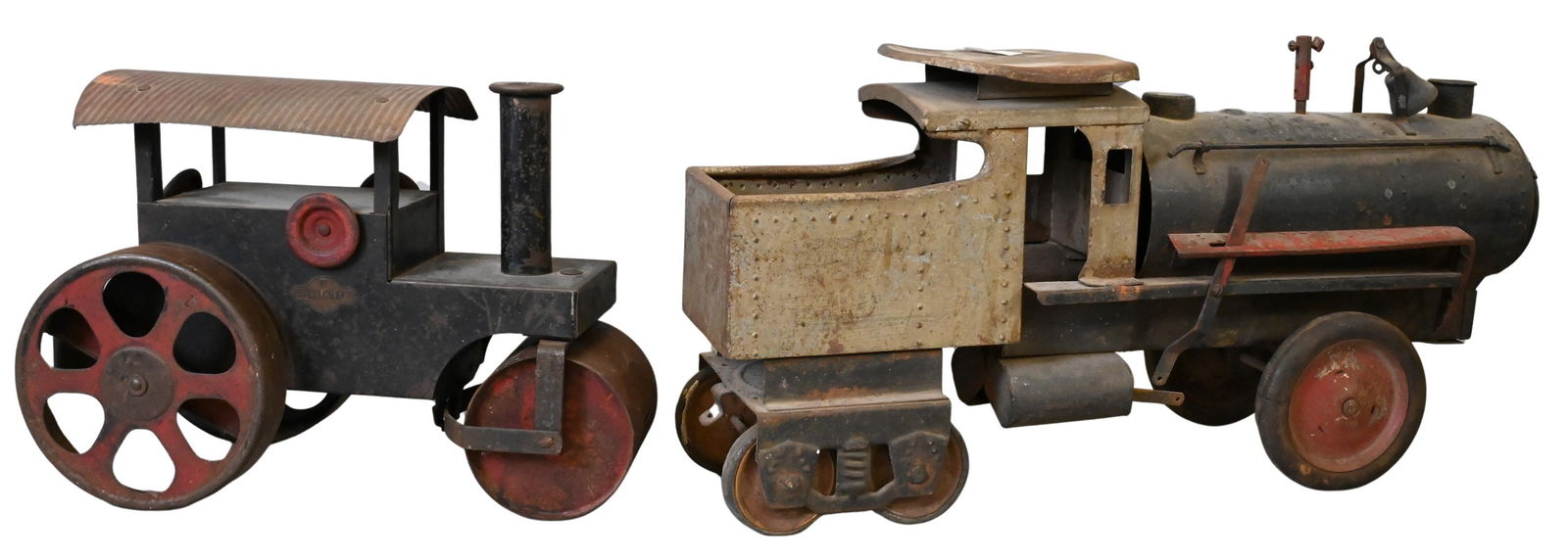 Two Vintage Steel Locomotive Toys (1 of 4)