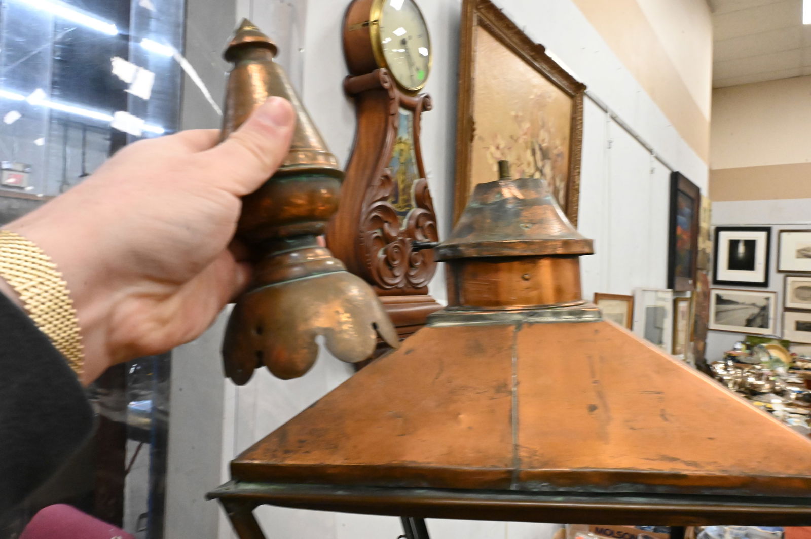 Antique Copper Lantern - 3