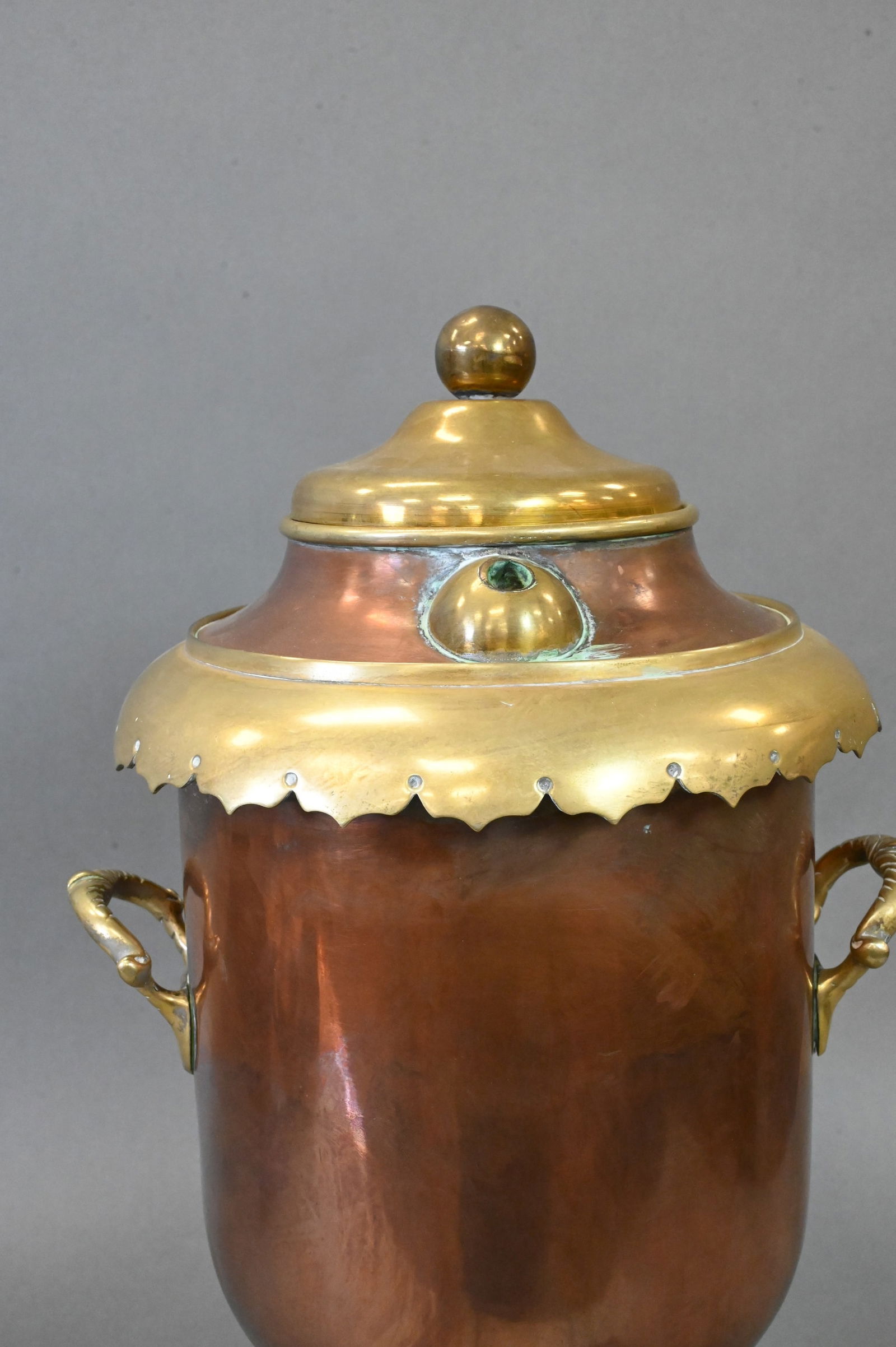 Large Loftus Copper and Brass Somwar - 6