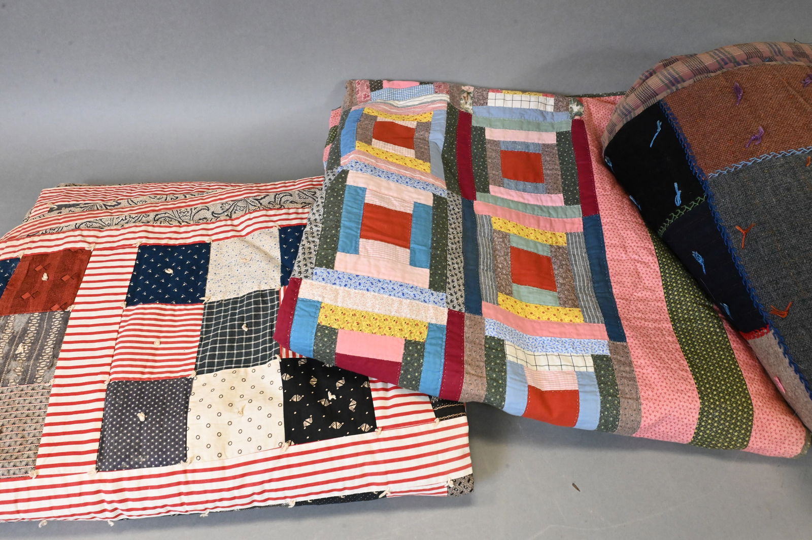 Three Patchwork Quilts - 2
