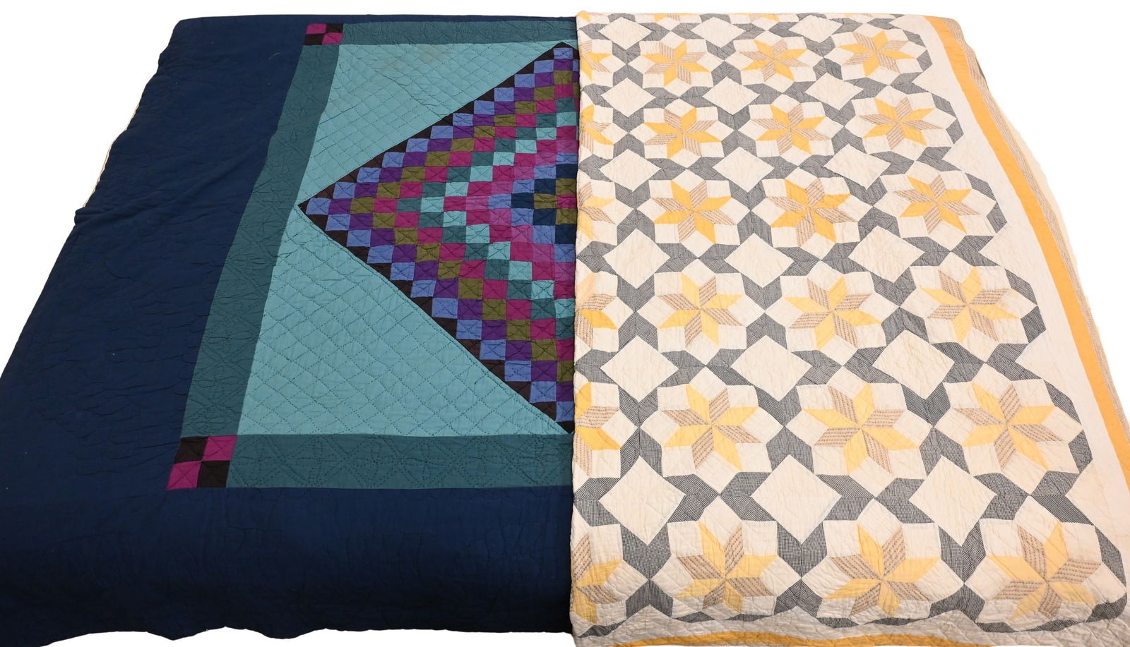 Two Antique Hand Stitched Quilts (1 of 4)