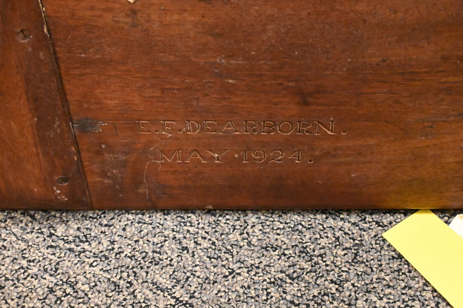 E. F. Dearborn Custom Walnut Bench - 4