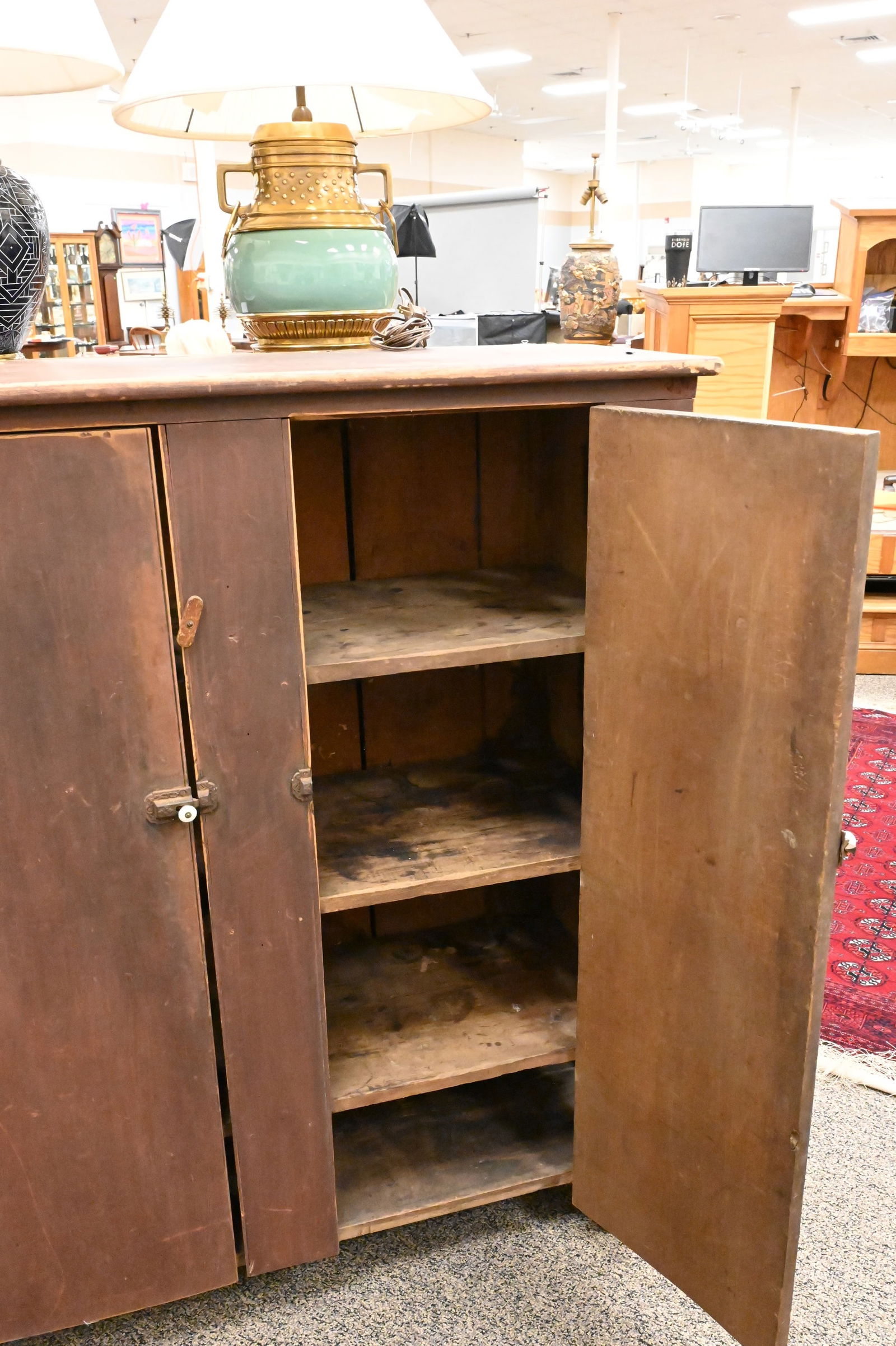 Primitive Two Door Cupboard - 2