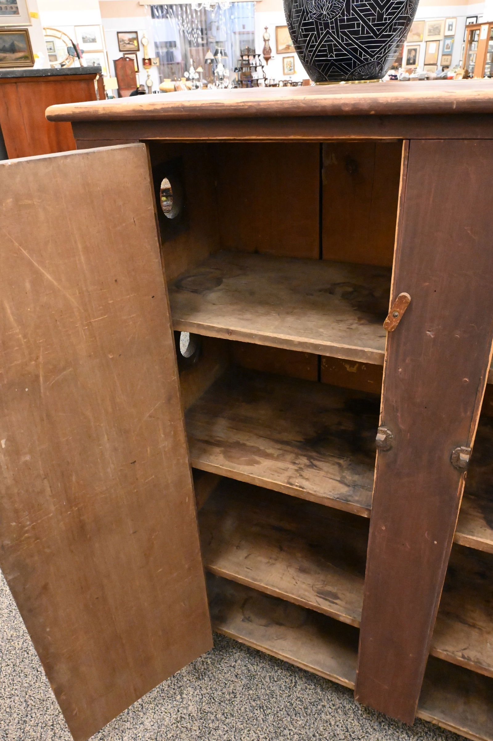 Primitive Two Door Cupboard - 3