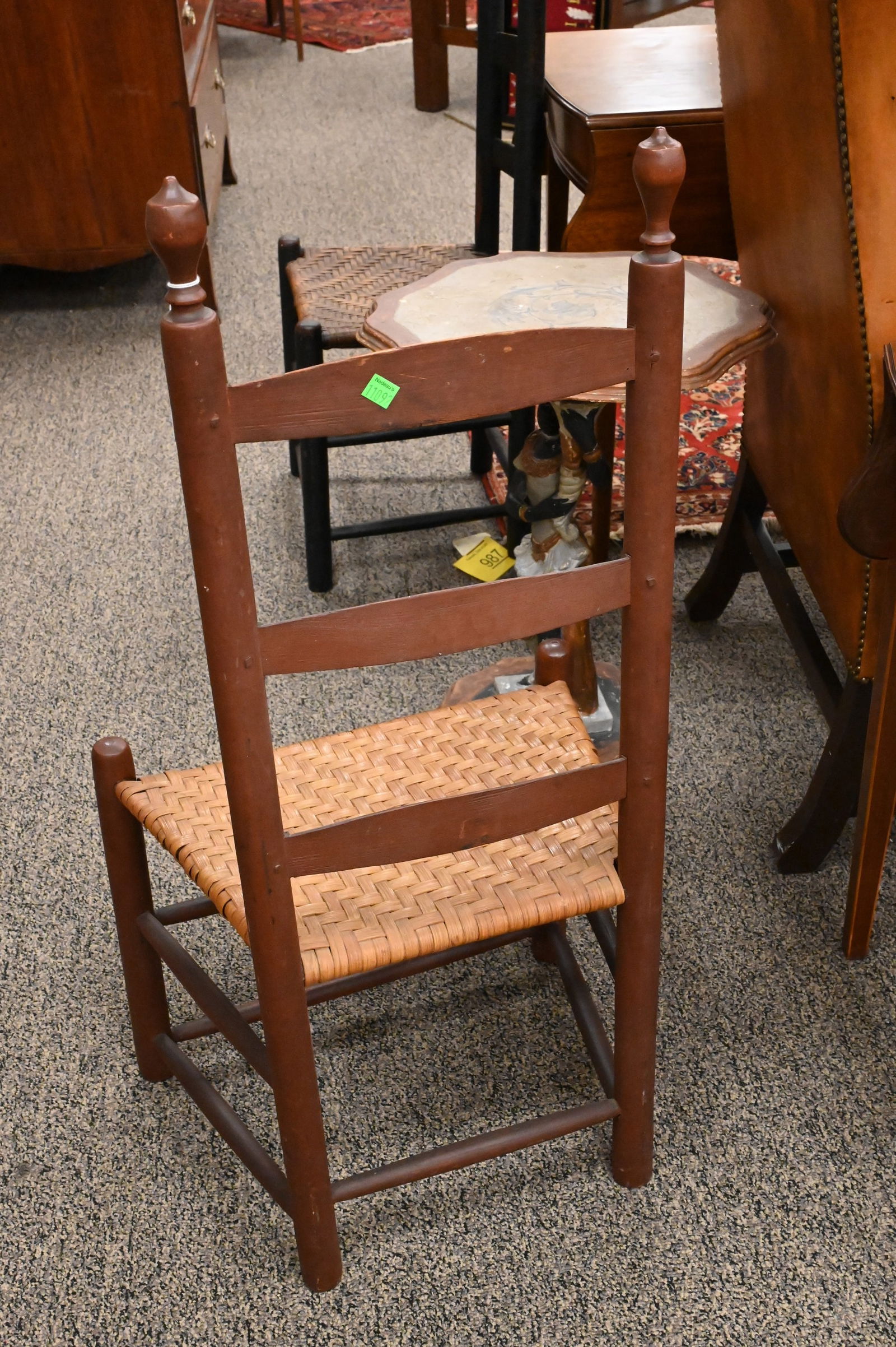 Two Early Ladderback Side Chairs - 4