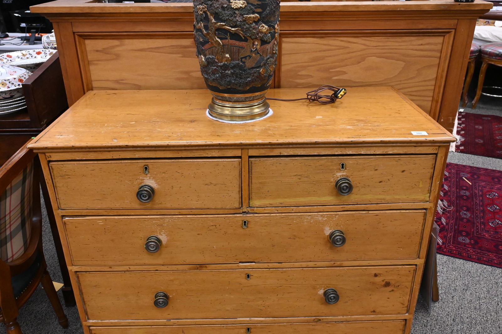 Federal Pine Two Over Three Drawer Chest - 2