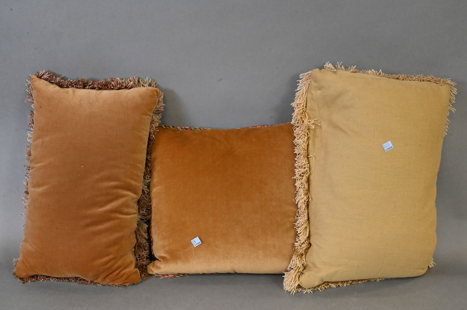 Three Antique Continental Tapestry Pillows - 5