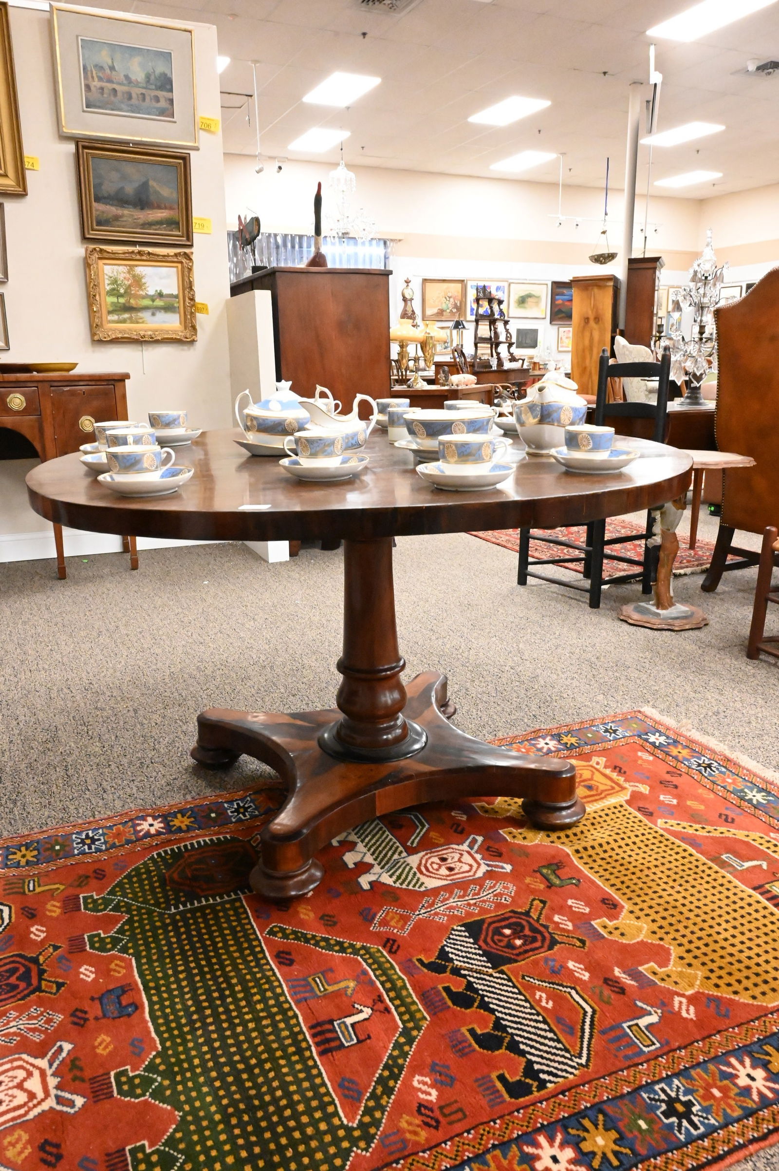 Rosewood Round Breakfast Table - 2