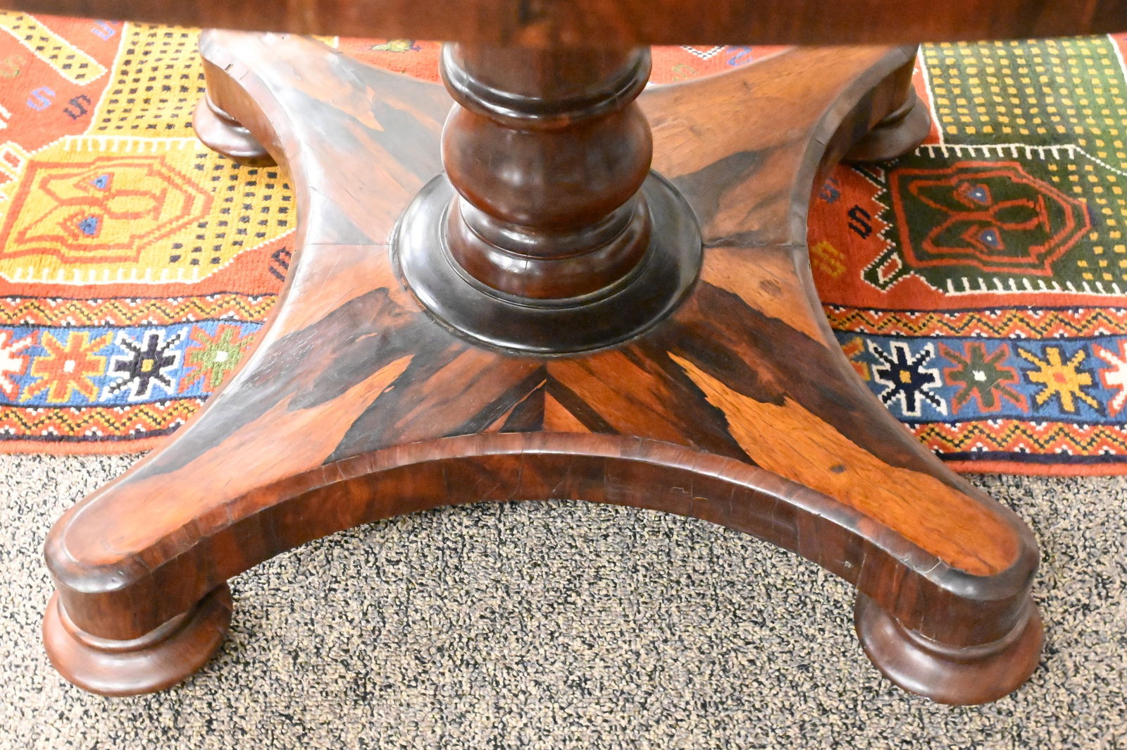 Rosewood Round Breakfast Table - 5