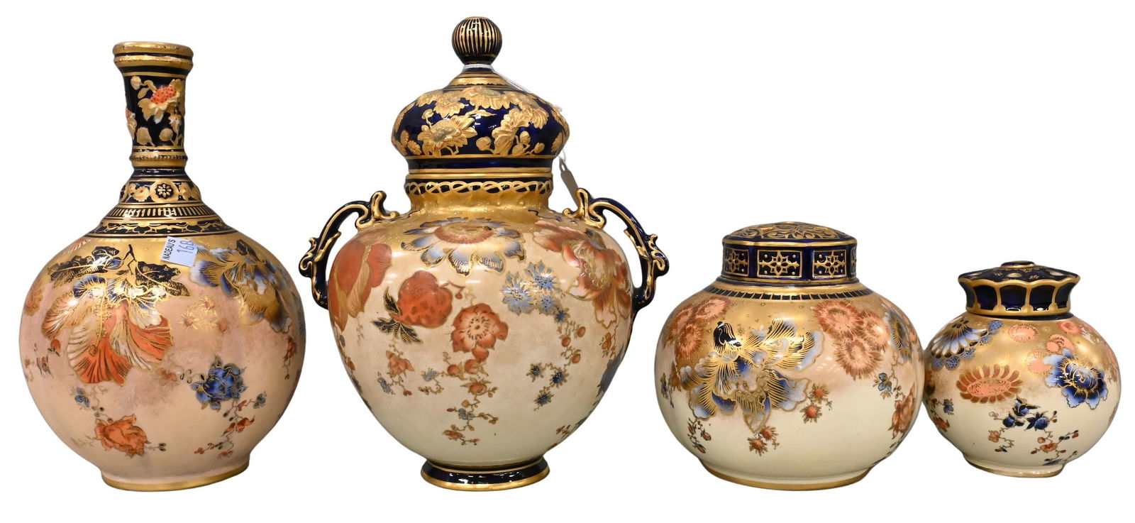 Four Royal Crown Derby Porcelain Urns and Vases (1 of 7)