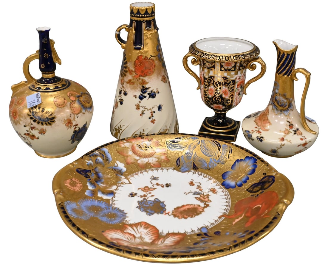 Five Royal Crown Derby Porcelain Pieces (1 of 8)