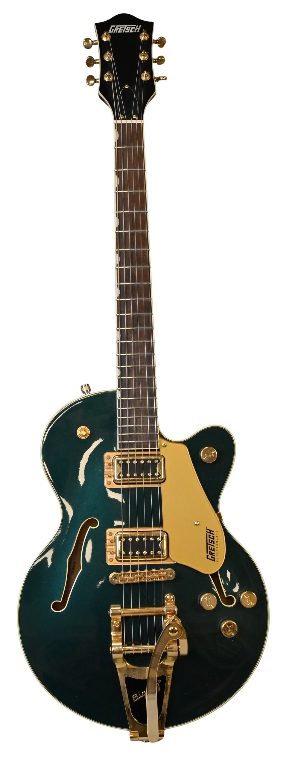 2019 Gretsch Model G5655TG Electric Guitar: 2019 Gretsch Model G5655TG Electric Guitar in color green, serial number #1909023 with PPOPPO soft case