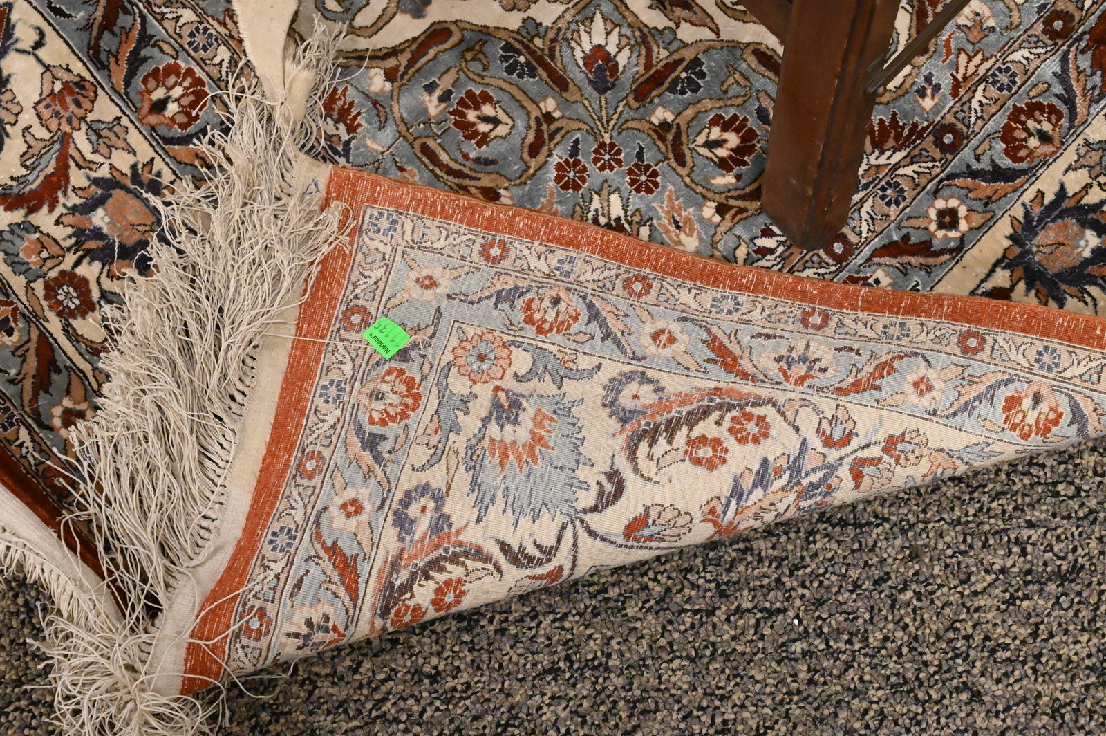 Silk Oriental Throw Rug - 3