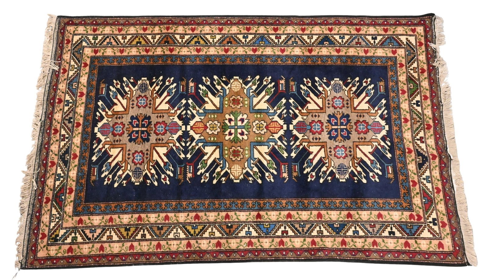 Kazak Style Oriental Throw Rug (1 of 6)