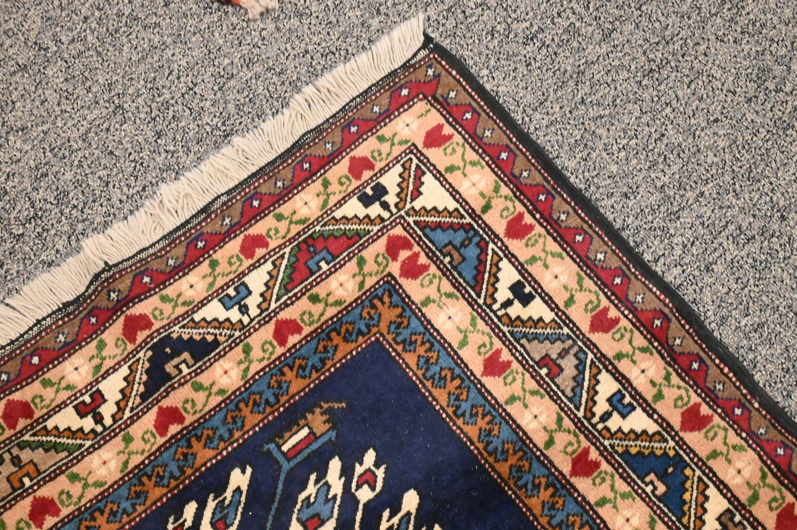 Kazak Style Oriental Throw Rug - 5