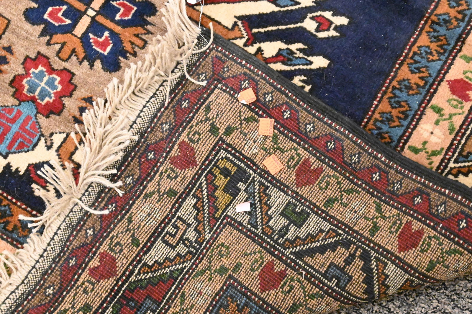 Kazak Style Oriental Throw Rug - 6