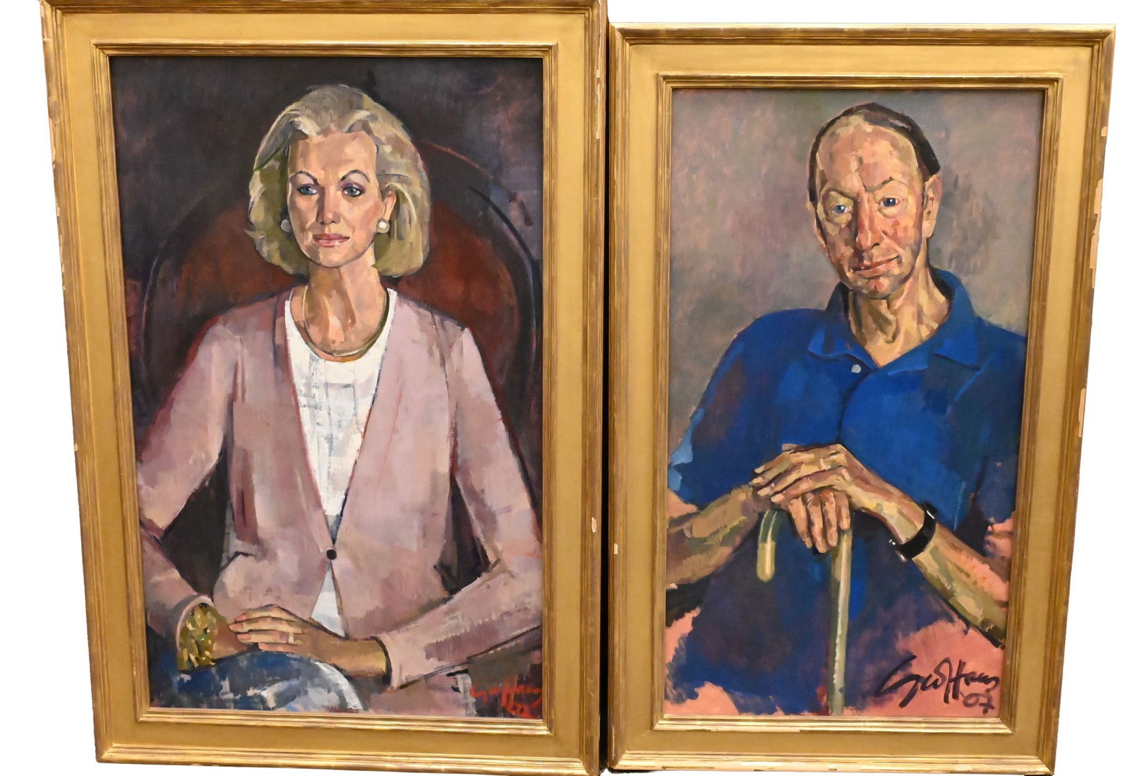 Pair of Framed Portraits (21st Century) (1 of 6)