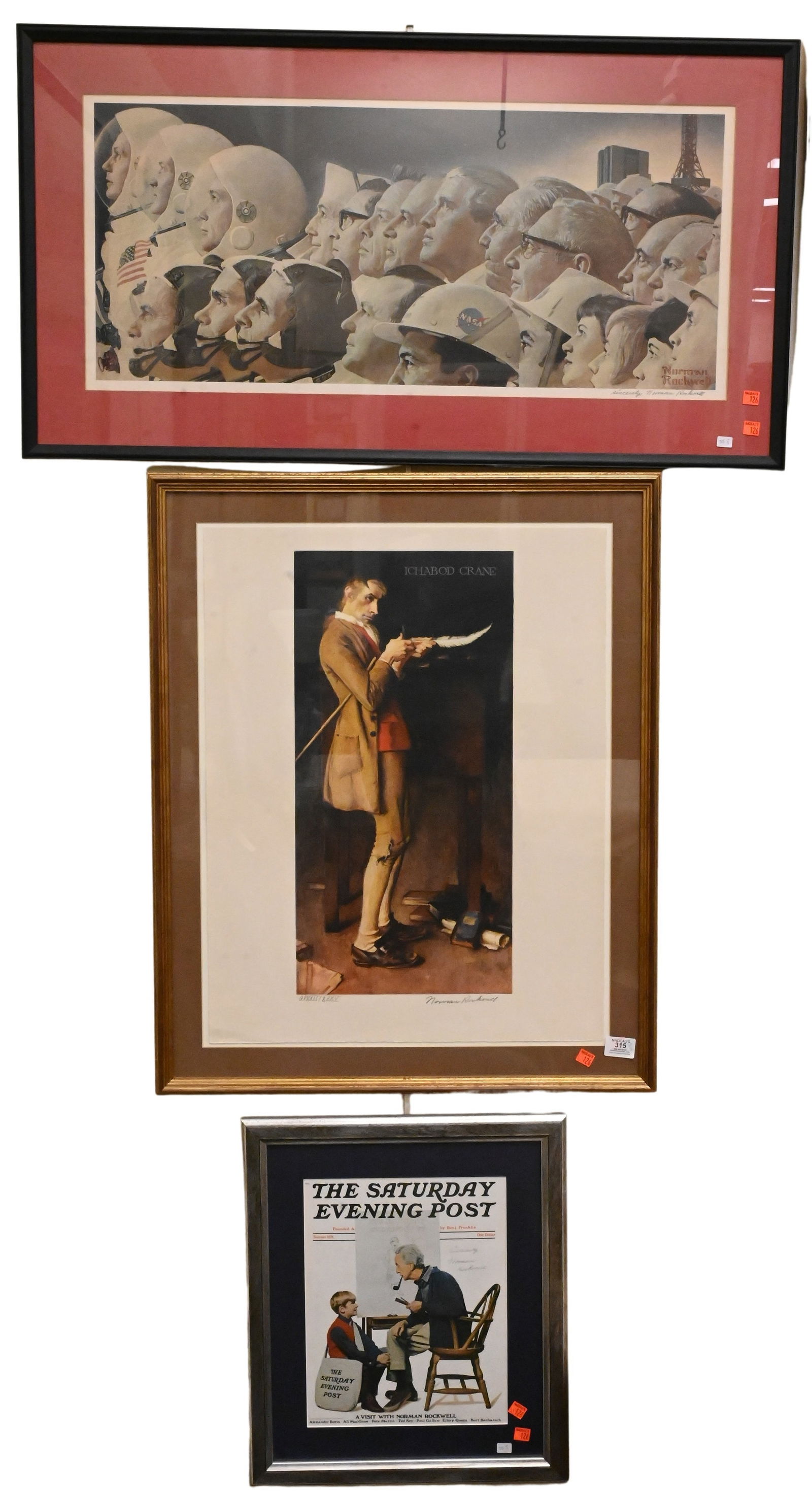 Three Framed Lithographs by Norman Rockwell (American 1894-1978) (1 of 4)