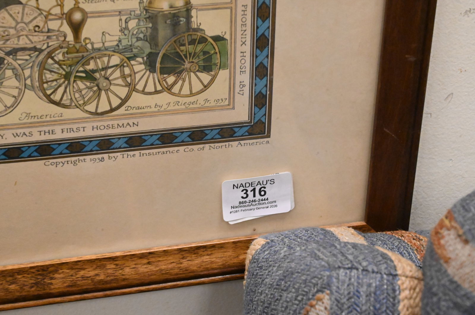 Four: Jacob Riegel: Four: Jacob Riegel "Philadelphia Map" Colored engravings, circa 1938 Frame size 27 1/2" x 36"