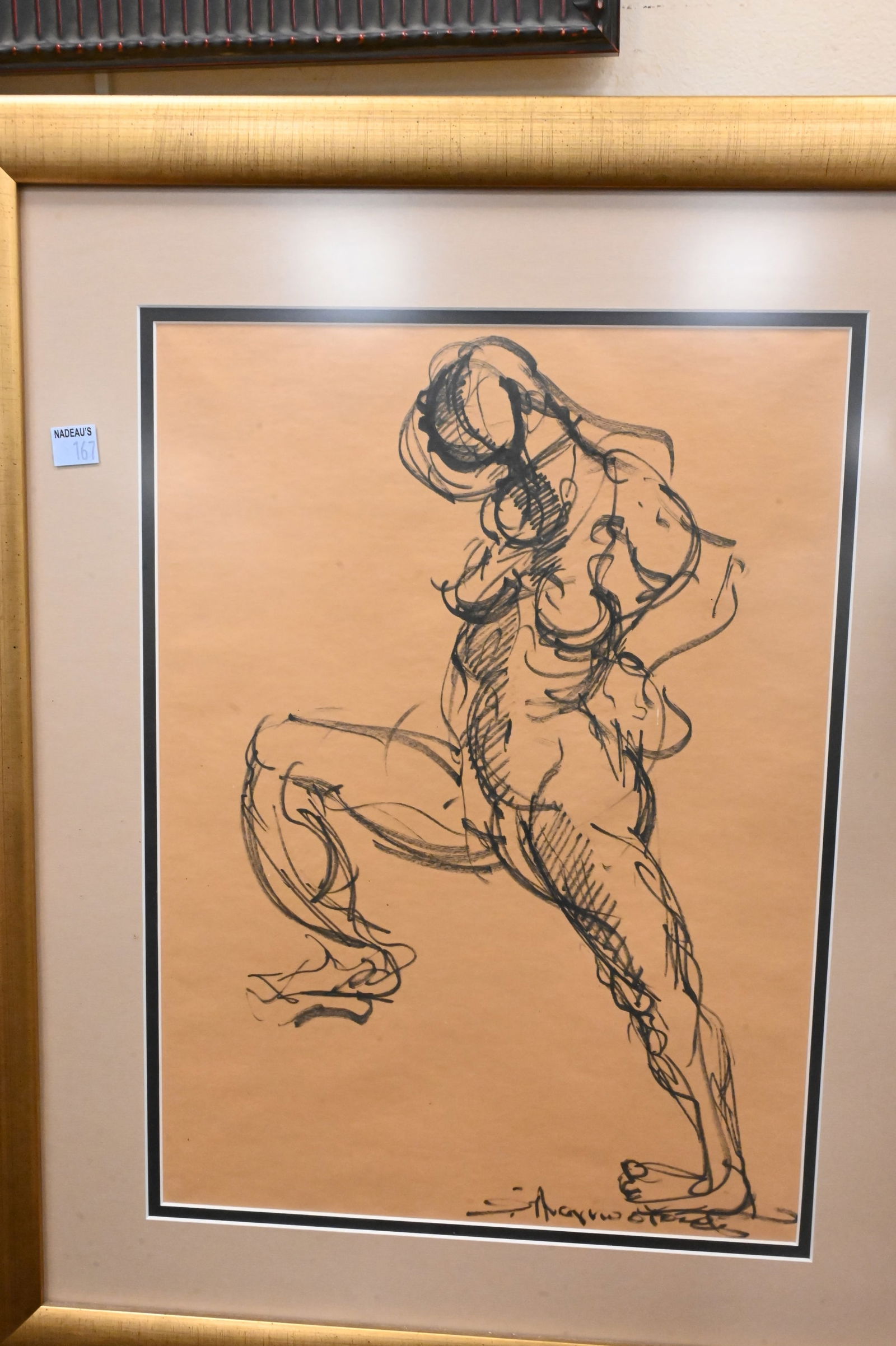 Five Framed Stylized Figure Studies - 2