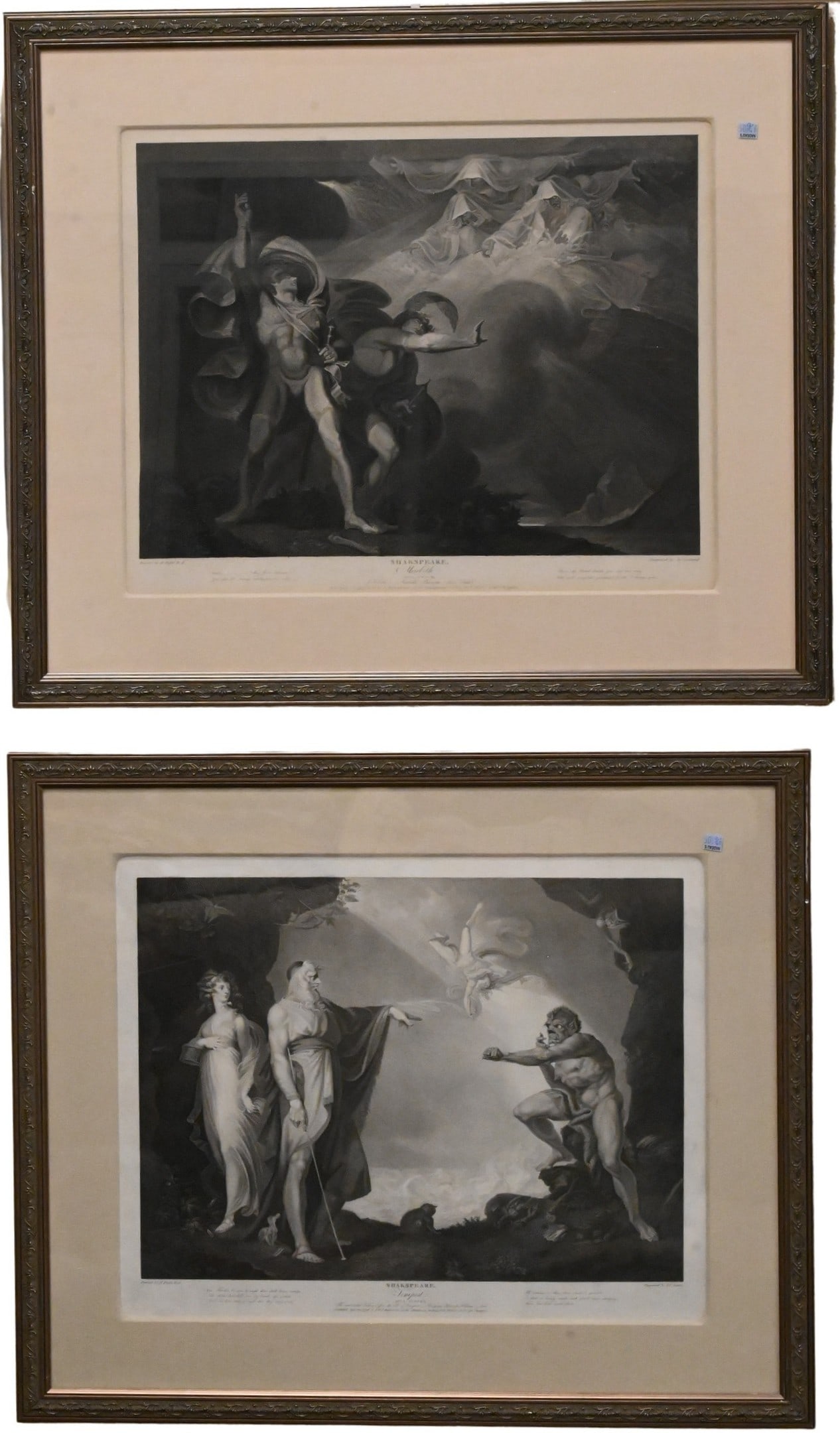 Set of Four Framed Shakespeare Engravings (1 of 6)