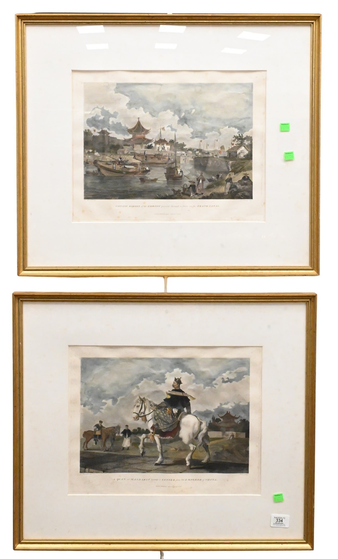 Two Framed William Alexander (British 1767-1816) Export Engravings (1 of 4)