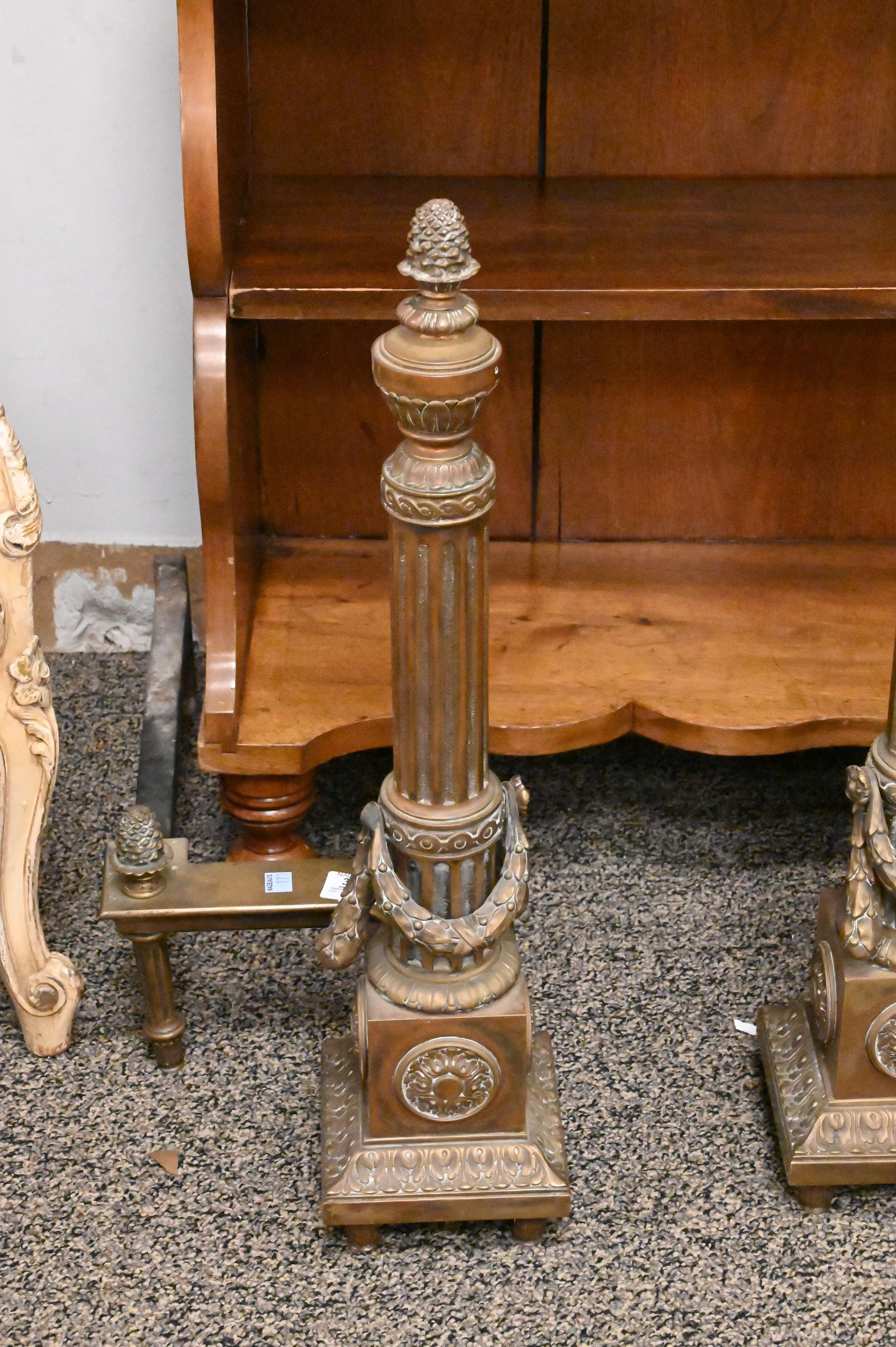 French Neoclassical Andirons - 2