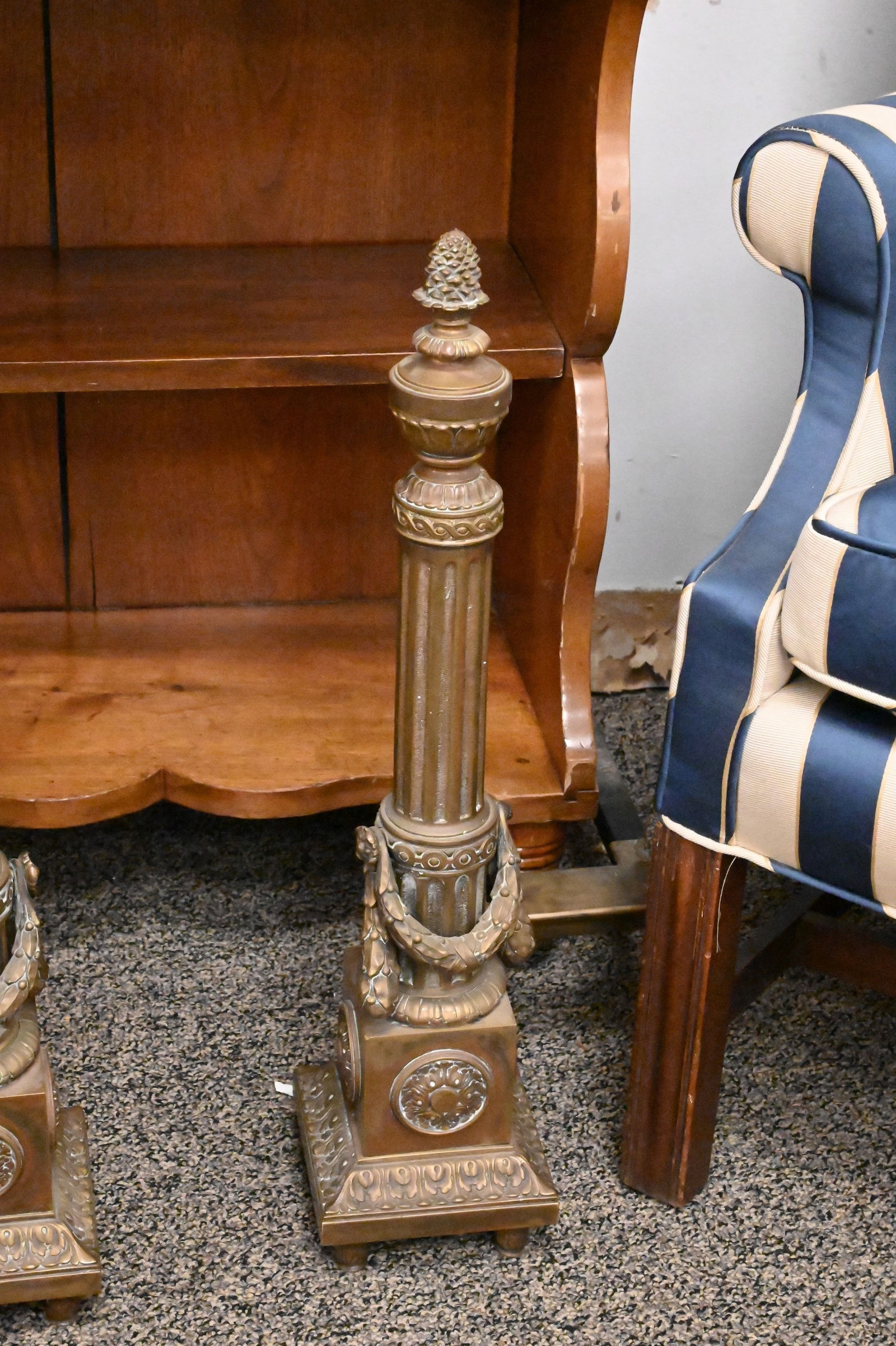 French Neoclassical Andirons - 3