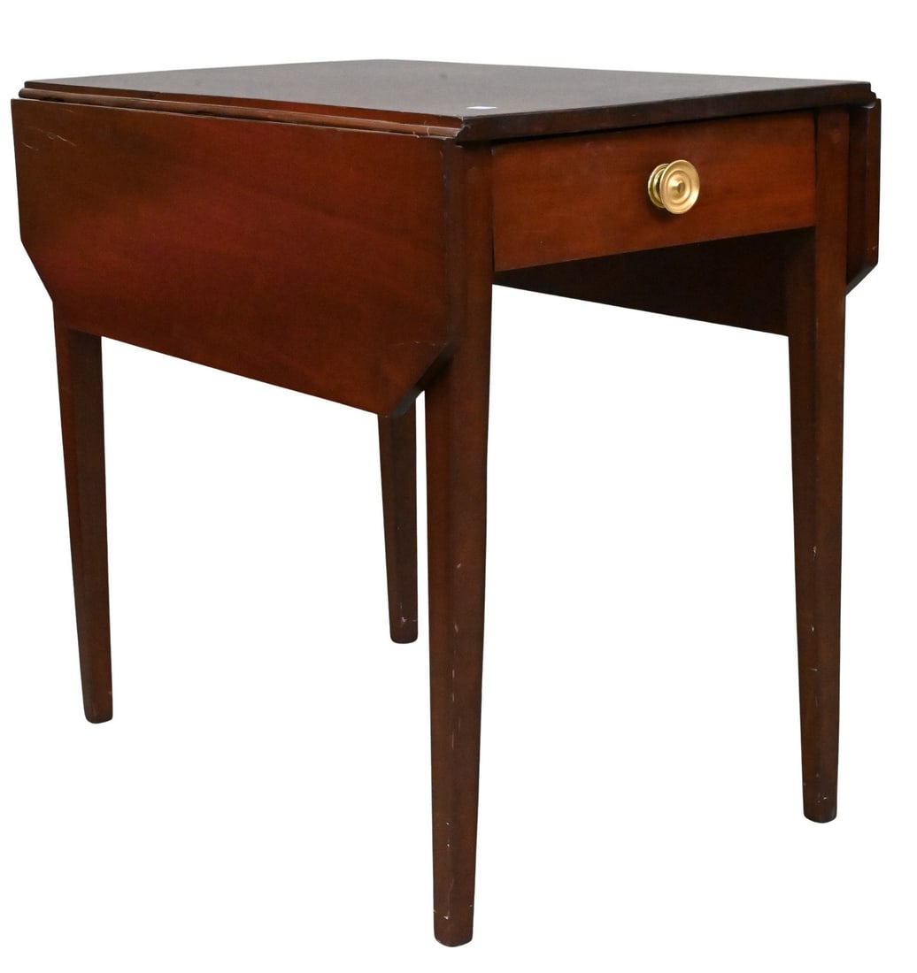 Federal Mahogany Demilune Pembroke Table (1 of 3)