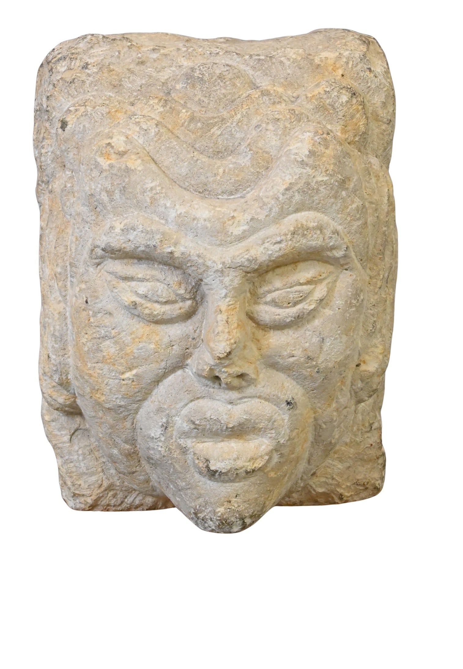 Medieval Limestone Figural Church Corbel (1 of 4)