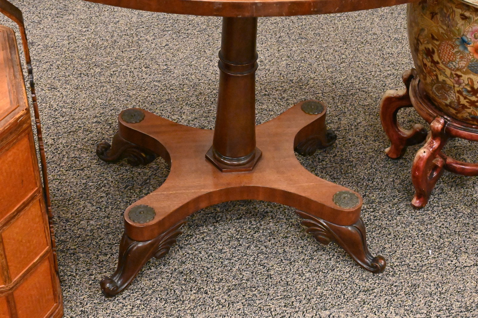 Custom Mahogany Oval Table - 2